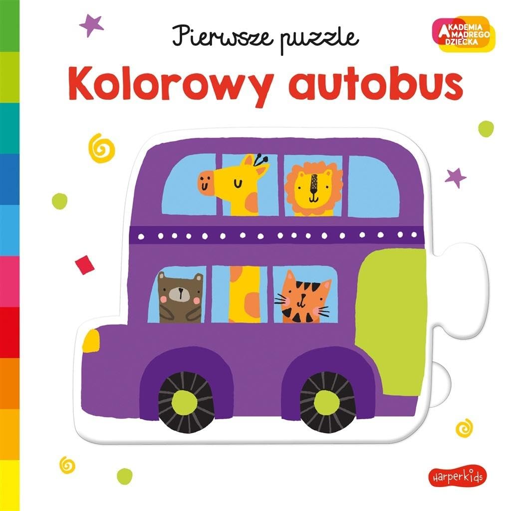 Pierwsze puzzle Kolorowy autobus (AKADEMIA MĄDREGO DZIECKA) Books