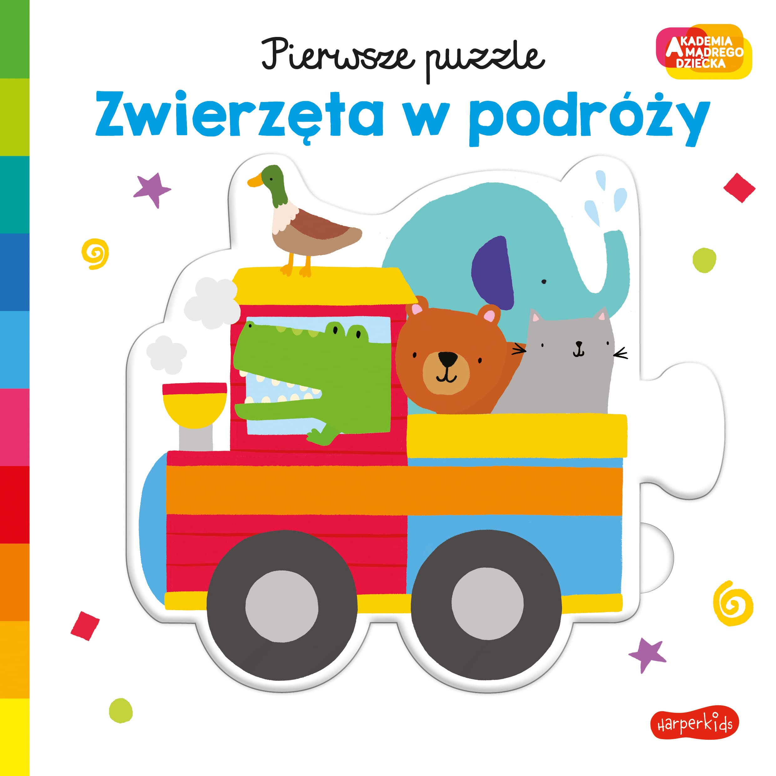 Zwierzęta w podróży: Akademia mądrego dziecka. Pierwsze puzzle Books