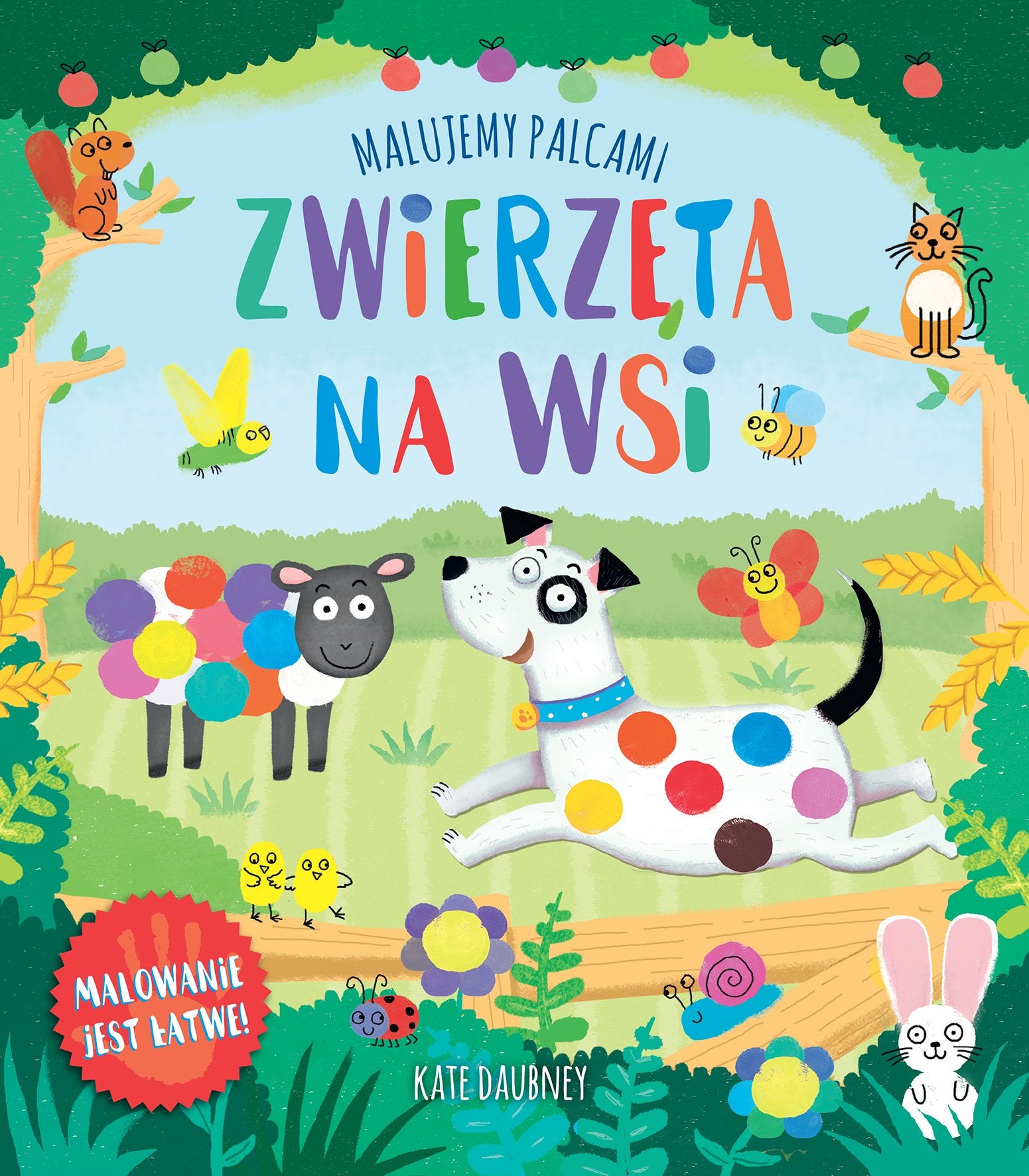 Malowanie palcami Zwierzeta na wsi book