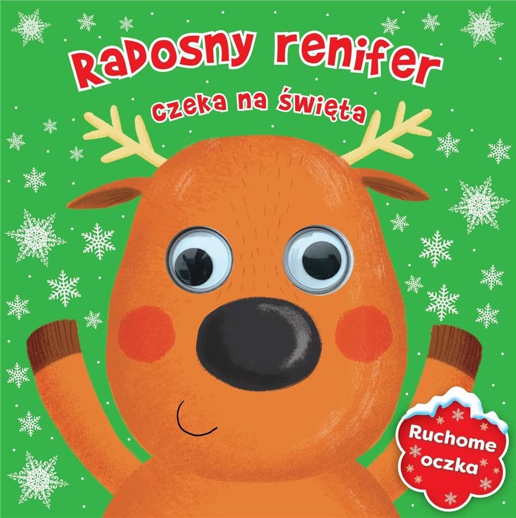 Radosny renifer czeka na swieta Ruchome oczka Fairy Tales & Legends