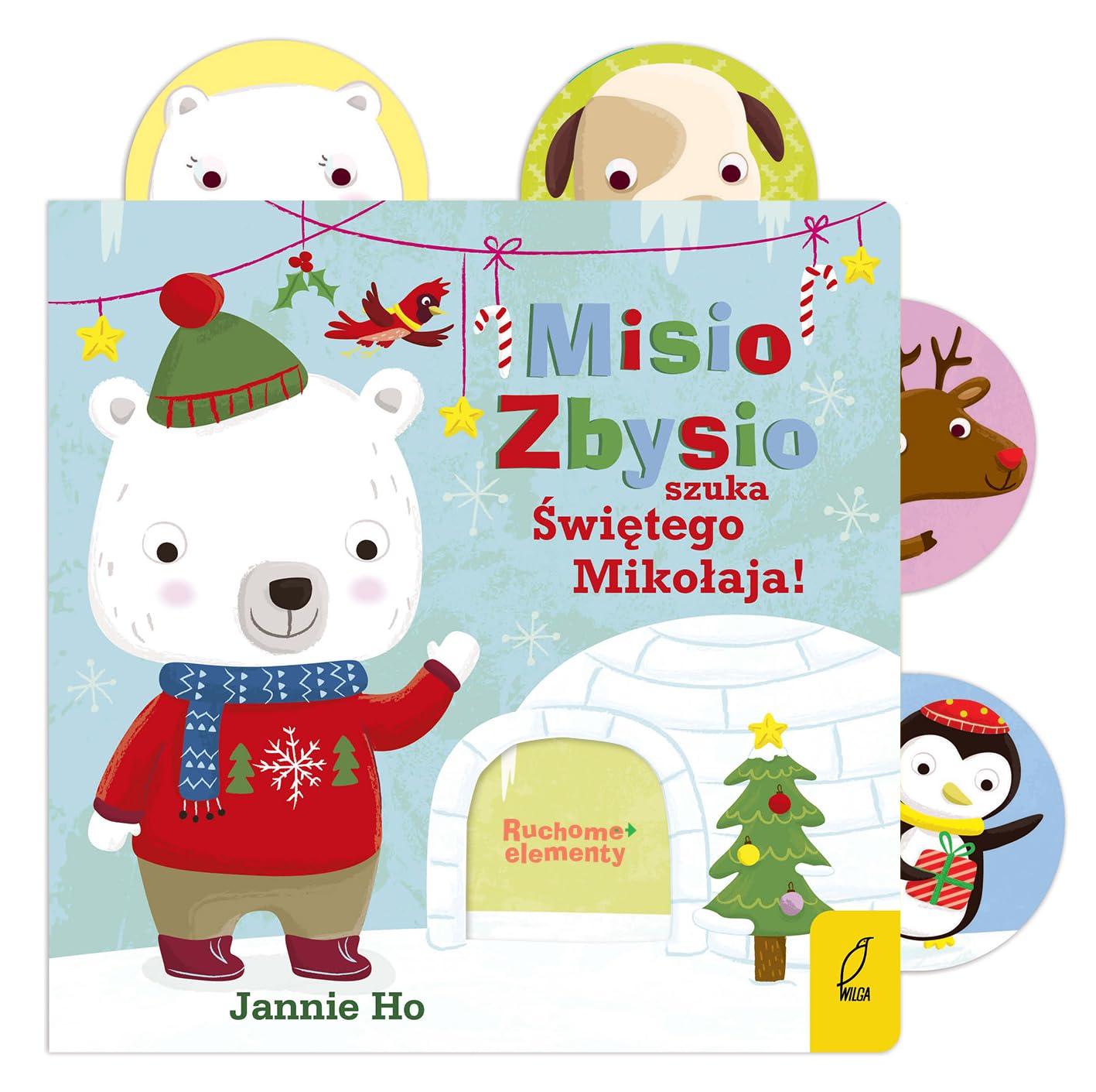 Ruchome elementy Misio Zbysio szuka Świętego Mikołaja book