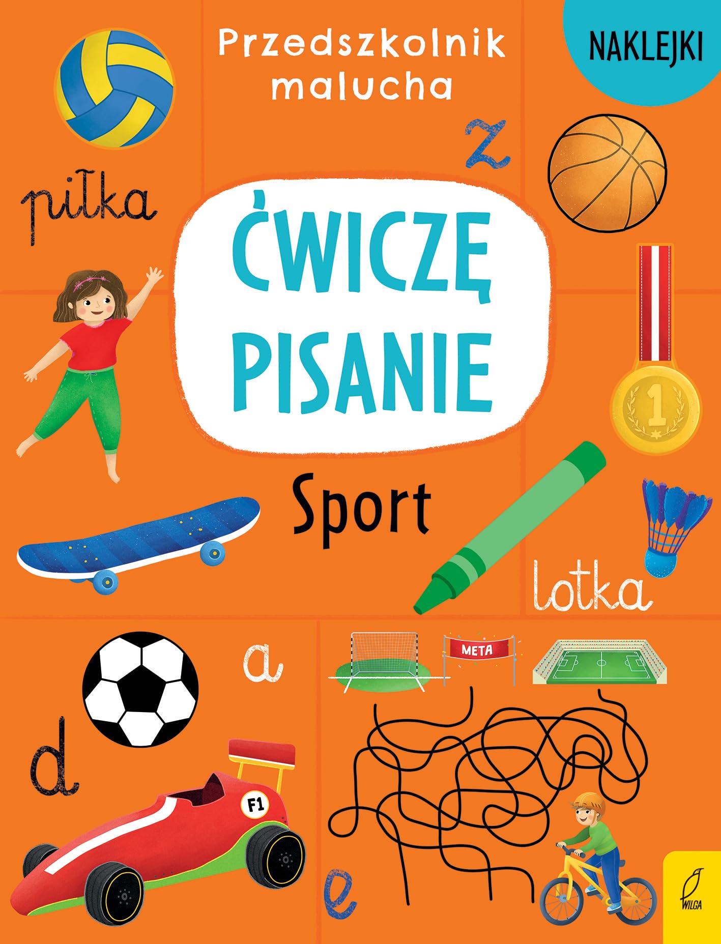 Przedszkolnik malucha Ćwiczę pisanie Sport Books