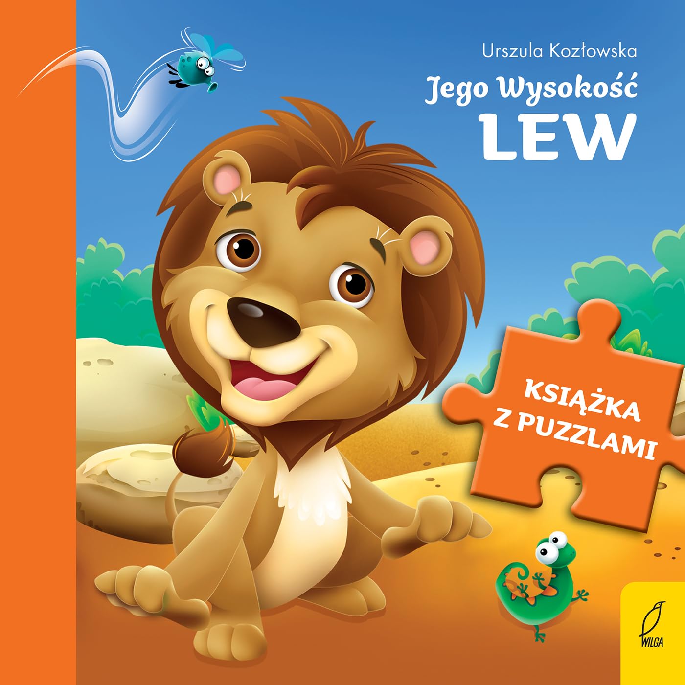 Książka z puzzlami Jego Wysokość lew book