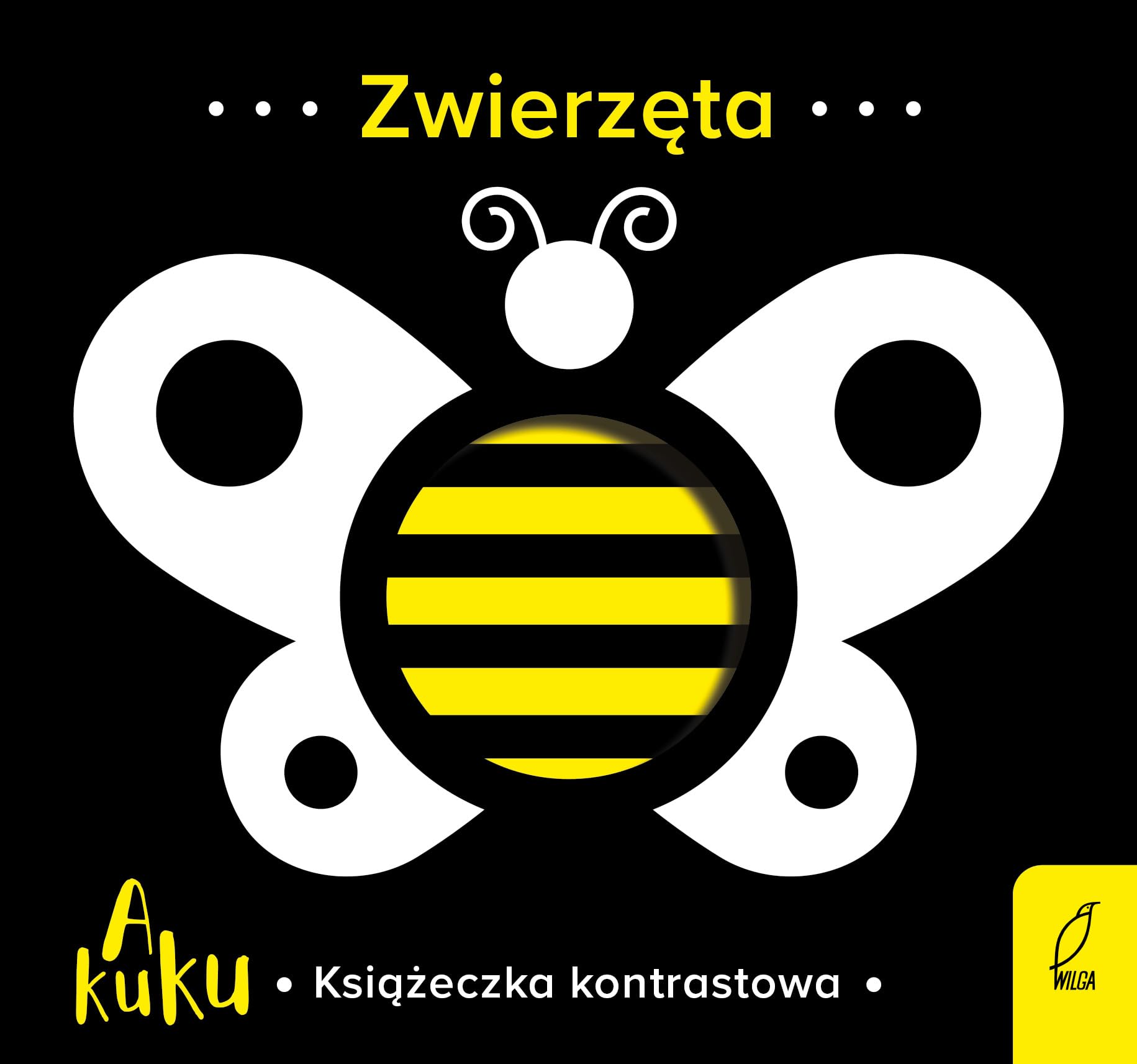 A kuku! Zwierzęta Książeczka kontrastowa Books