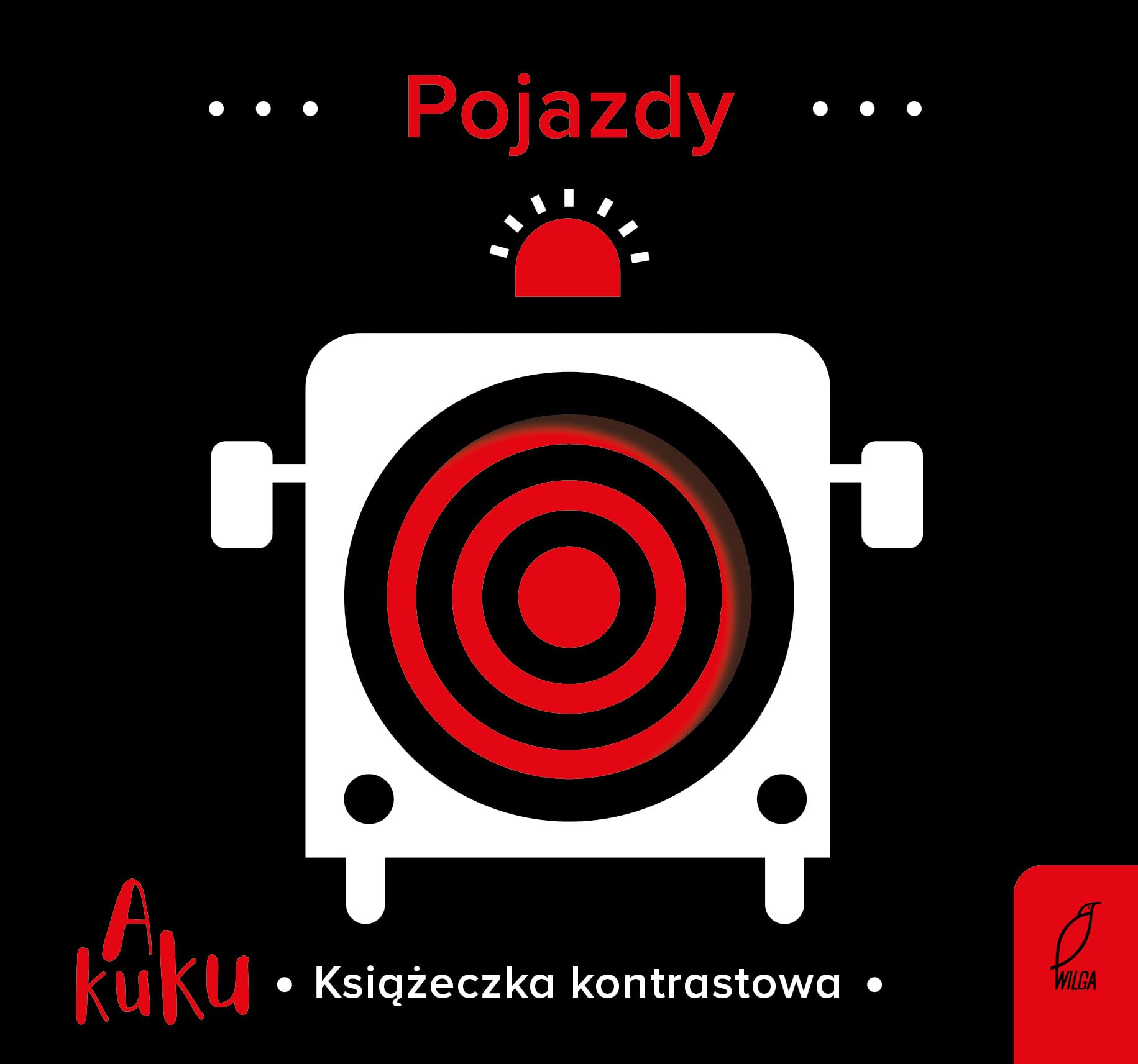 A kuku! Pojazdy Książeczka kontrastowa Books