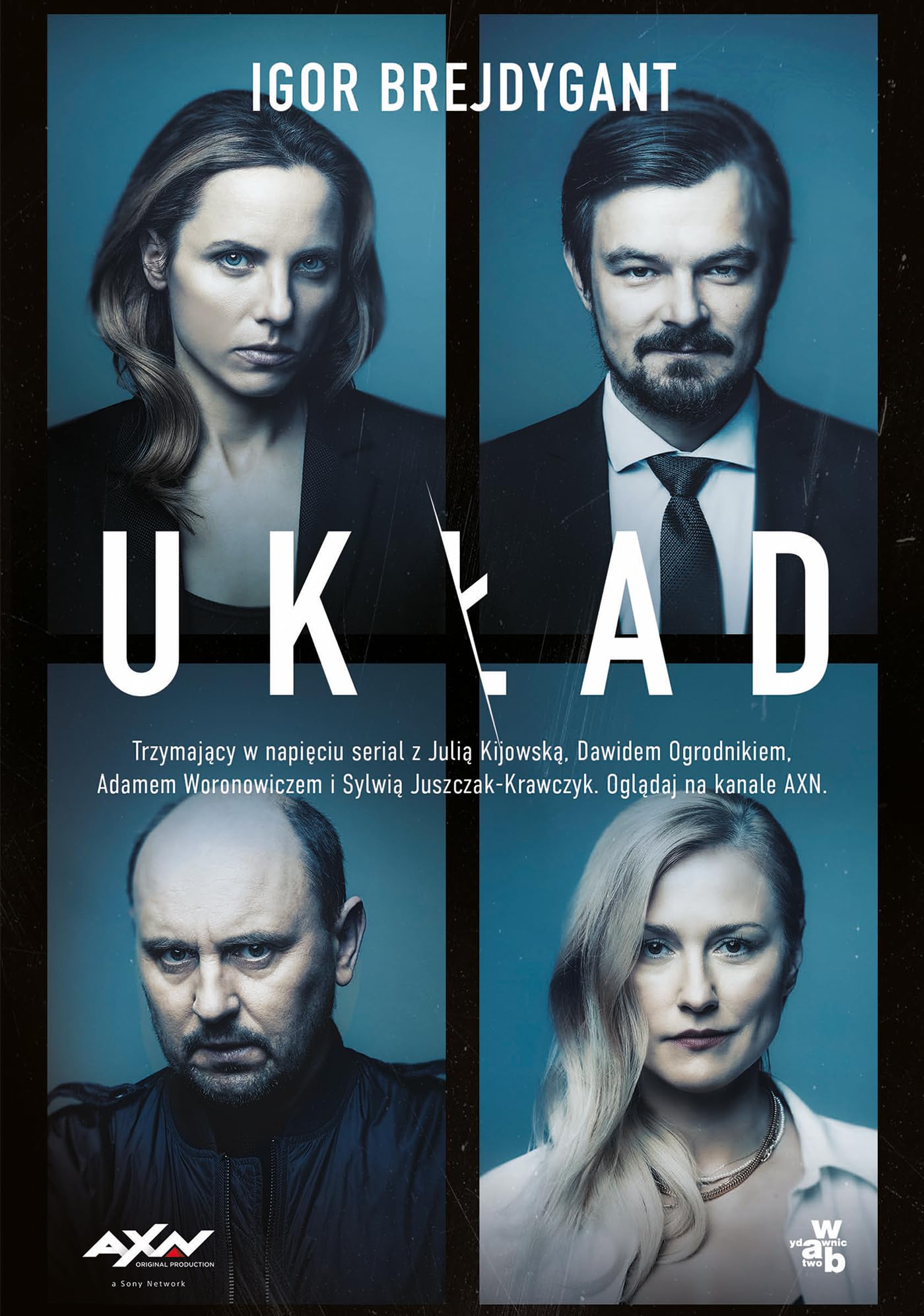 Układ okładka filmowa book
