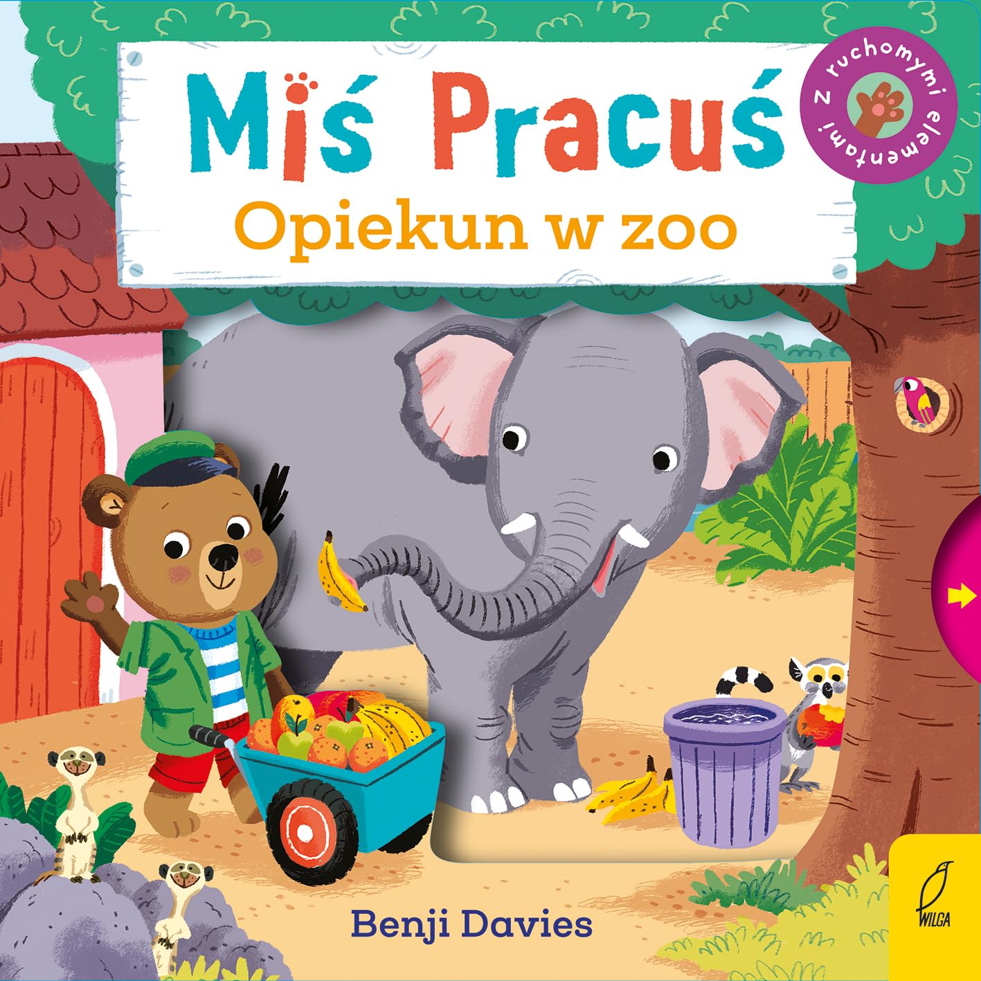 Miś Pracuś Opiekun w zoo: z ruchomymi elementami book