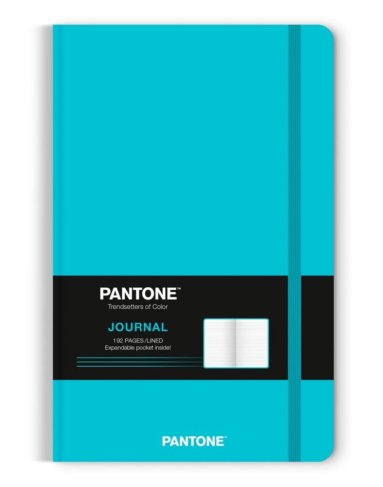 Pantone OFFICIAL Blue | 5.25 x 8.25 Inch Lined Compact Journal | Non-Dated | BrownTrout | Planning Stationery Diary Home & Household