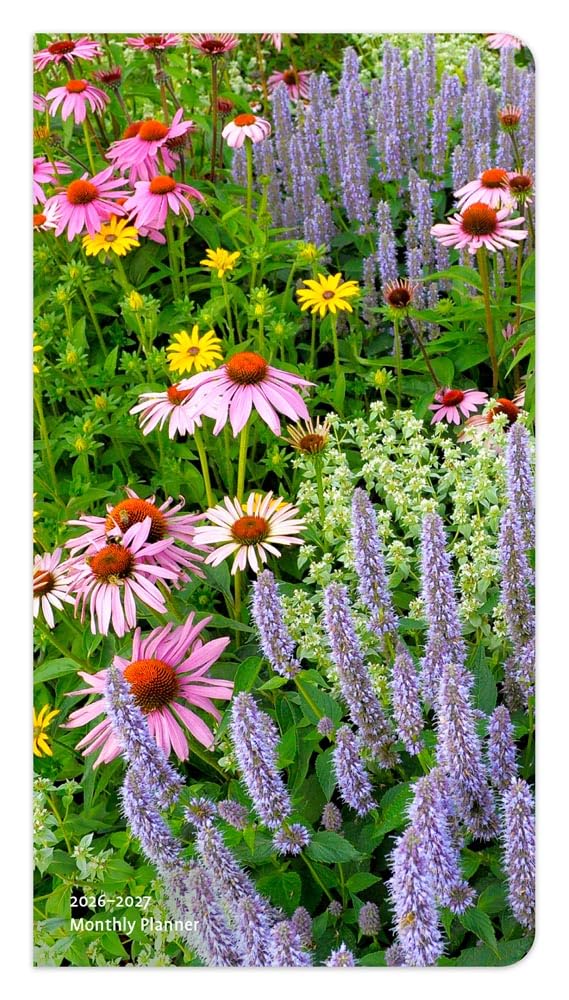In the Garden | 2026-2027 3.5 x 6.5 Inch Two Year Monthly Pocket Planner Calendar | BrownTrout | Flowers Outdoor Home Nature Garden & Plants