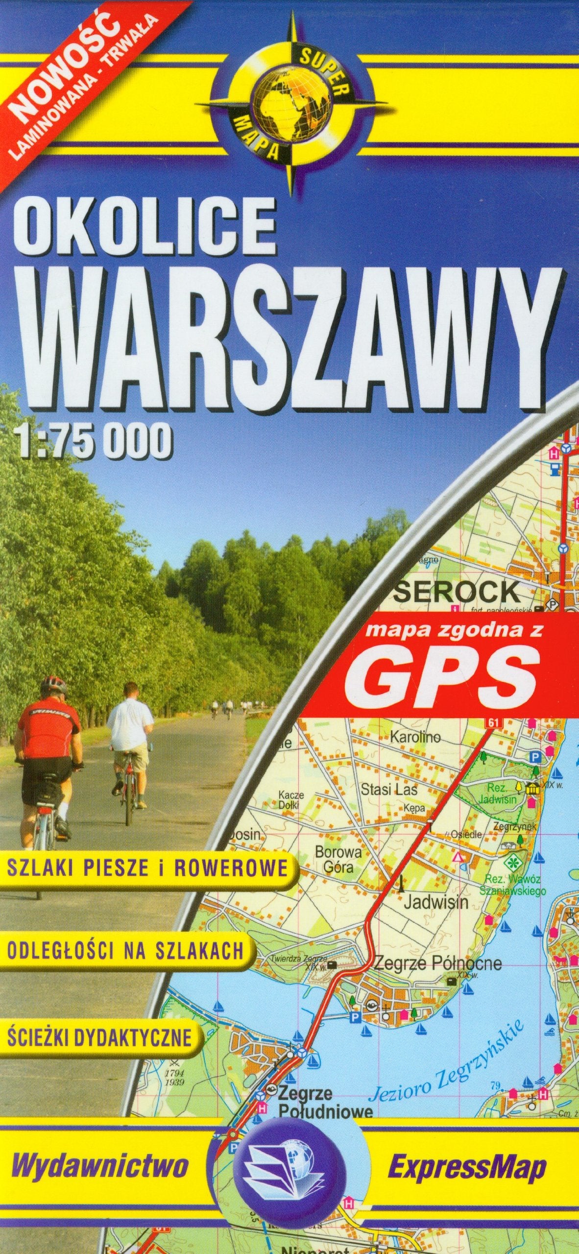 Okolice Warszawy mapa turystyczna 1:75 000 Maps & Plans
