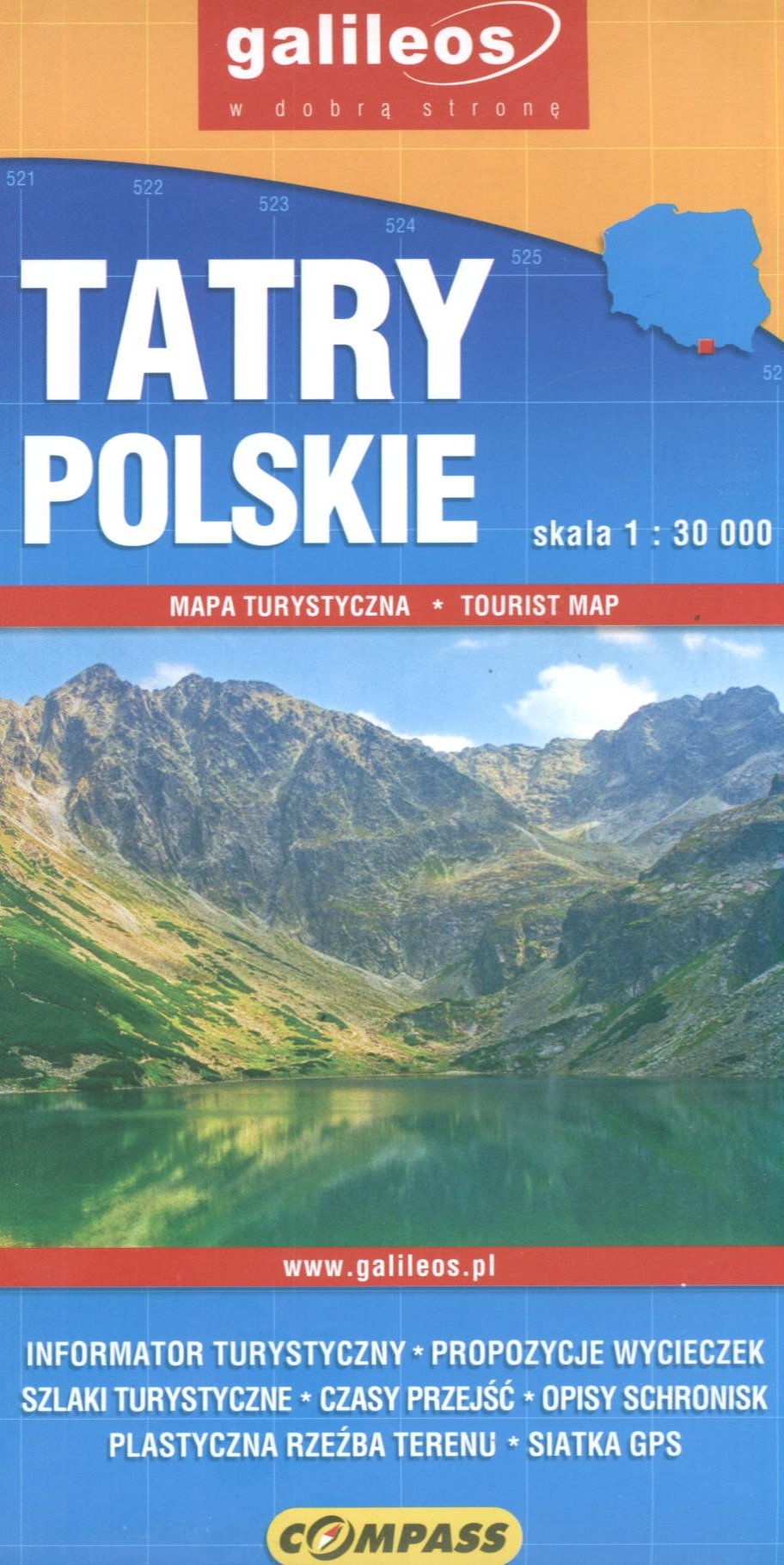 Tatry Polskie Mapa turystyczna 1:30 000 Maps & Plans