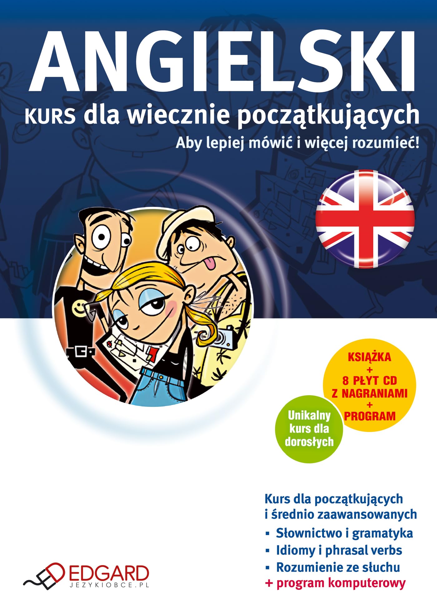 Angielski Kurs dla wiecznie początkujących (8 x CD) book