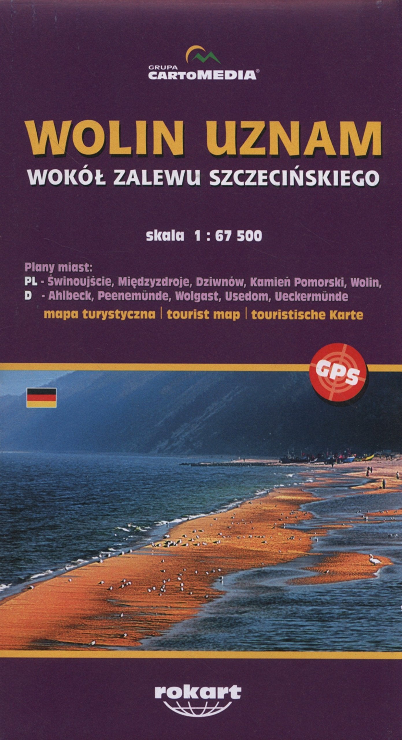 Wolin Uznam Wokól Zalewu Szczecinskiego Mapa turystyczna 1:67 500 Maps & Plans