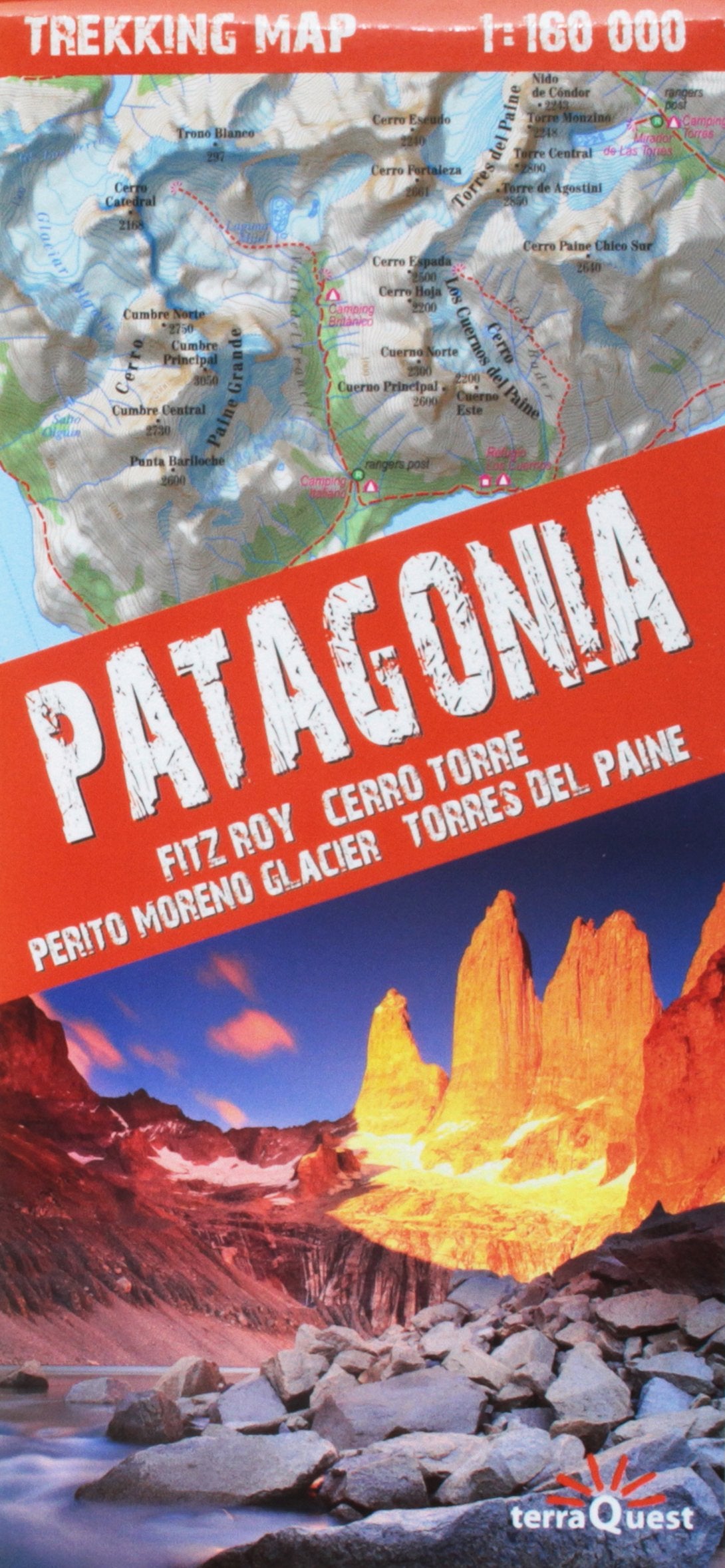 Patagonia-Fitz Roy/Cerro Torre 1/160.000 book