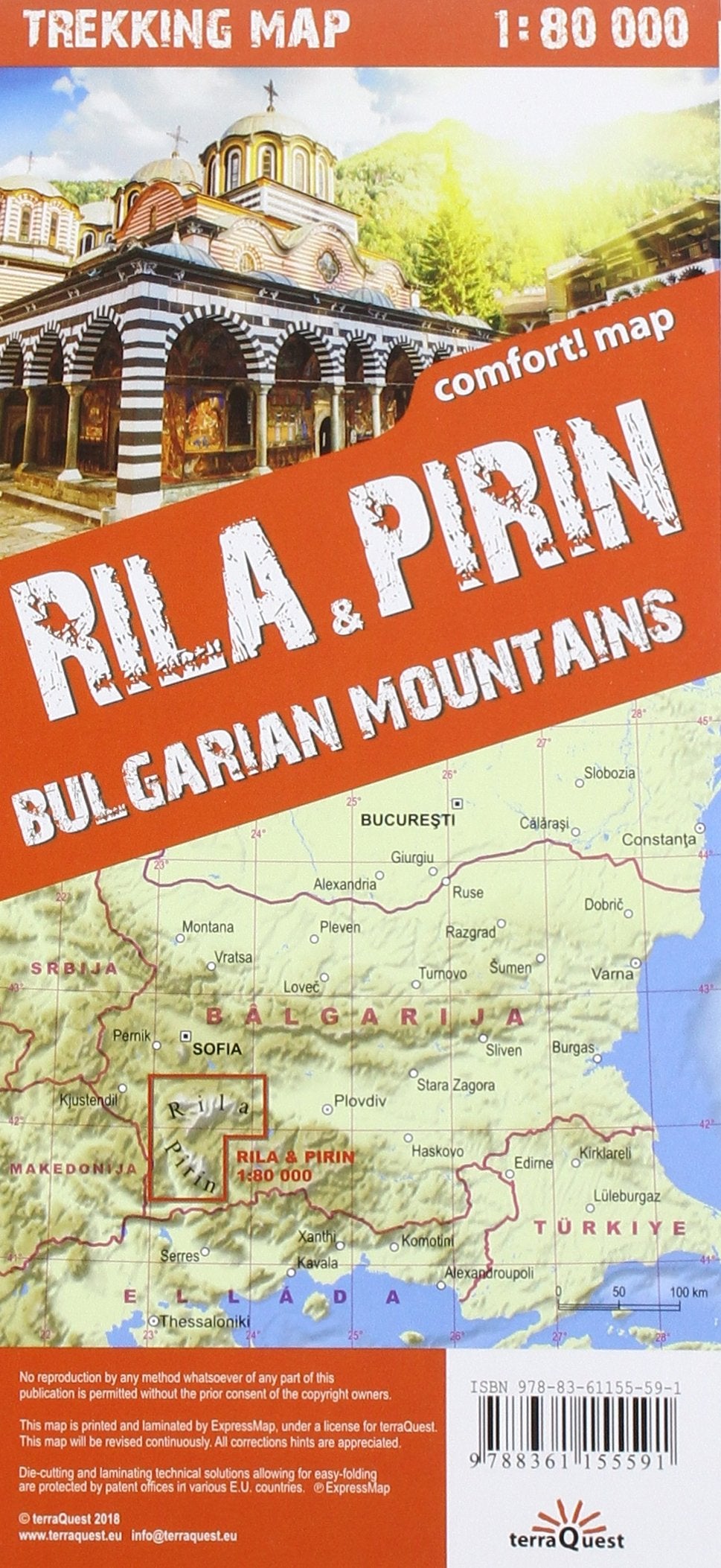 Rila Et Pirin 1/80.000 (Ang) book
