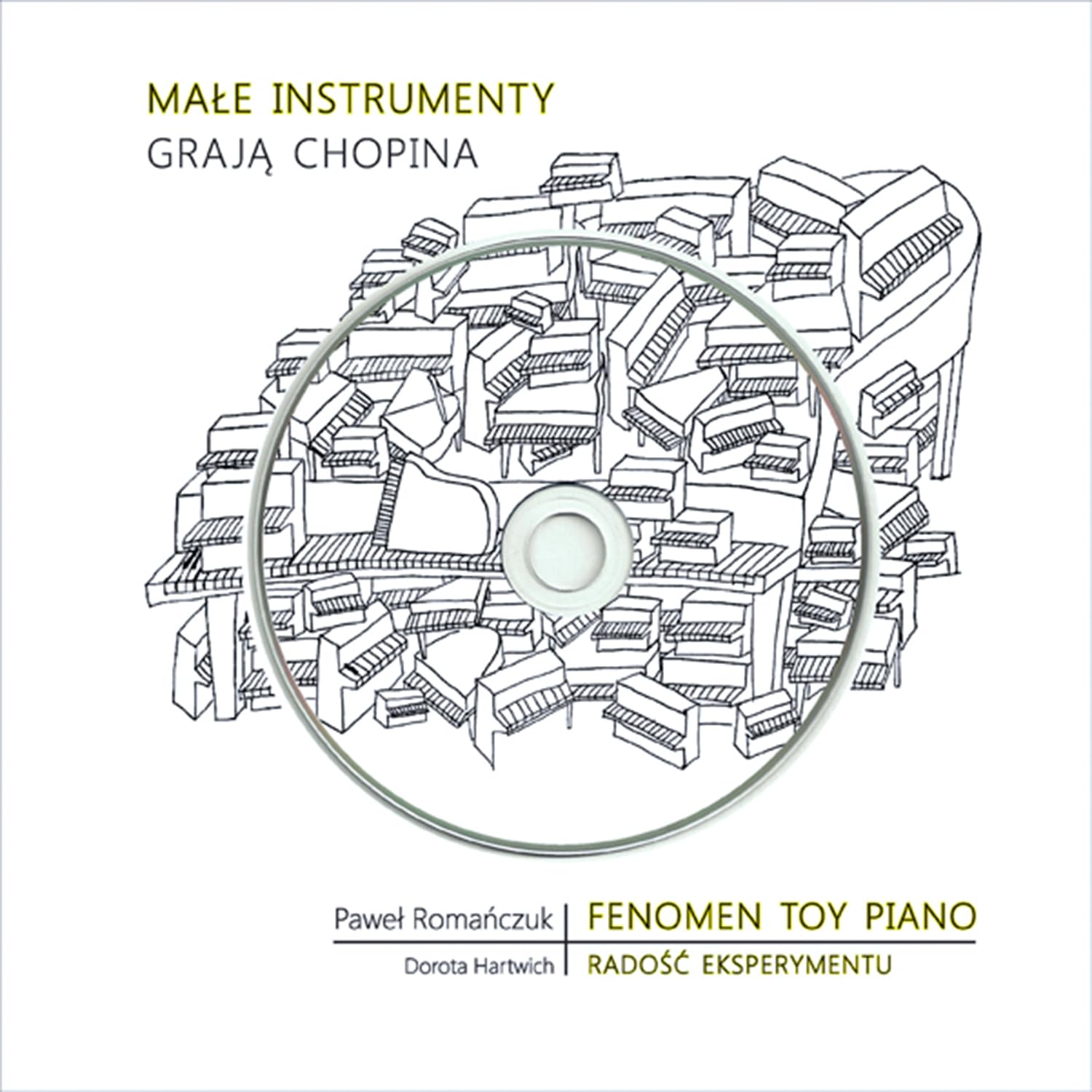 Male instrumenty graja Chopina z plyta CD Arts & Music