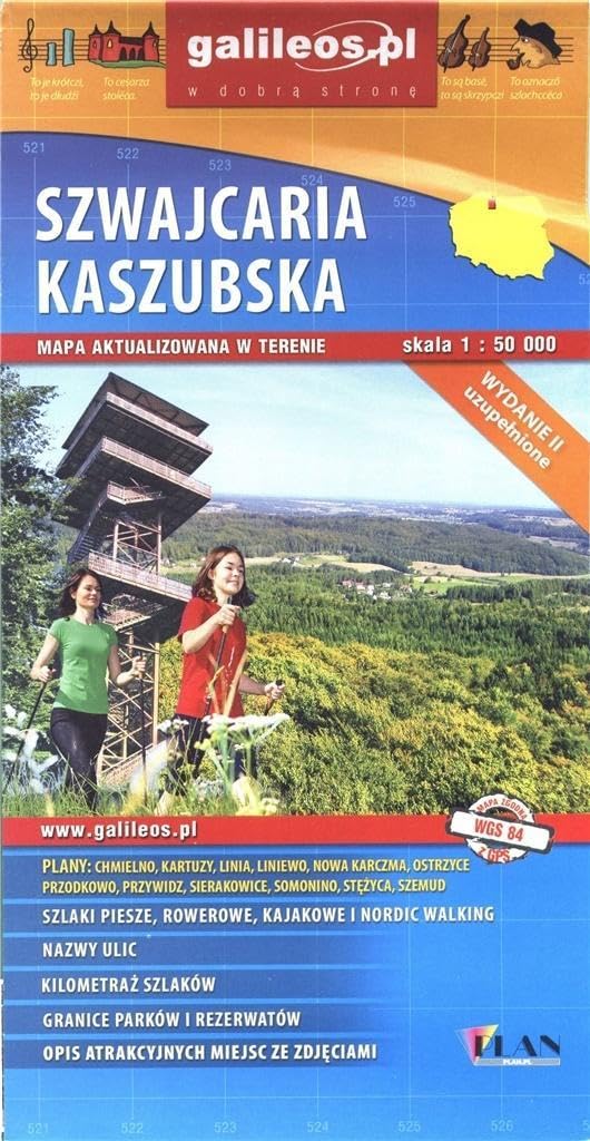 Mapa turystyczna - Szawajcaria Kaszubska 1:50 000 Books