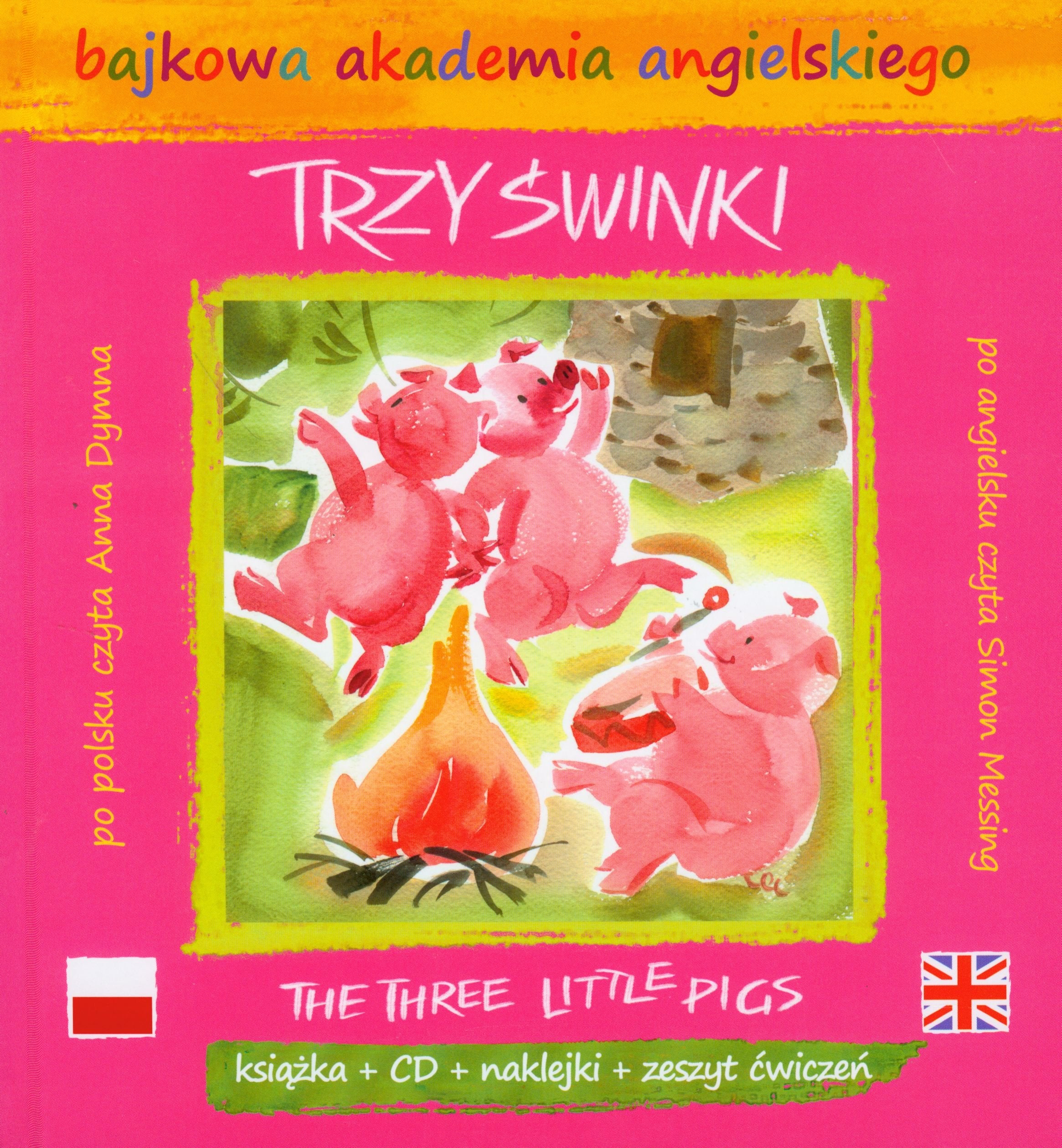 Trzy świnki: Bajkowa akademia angielskiego Books