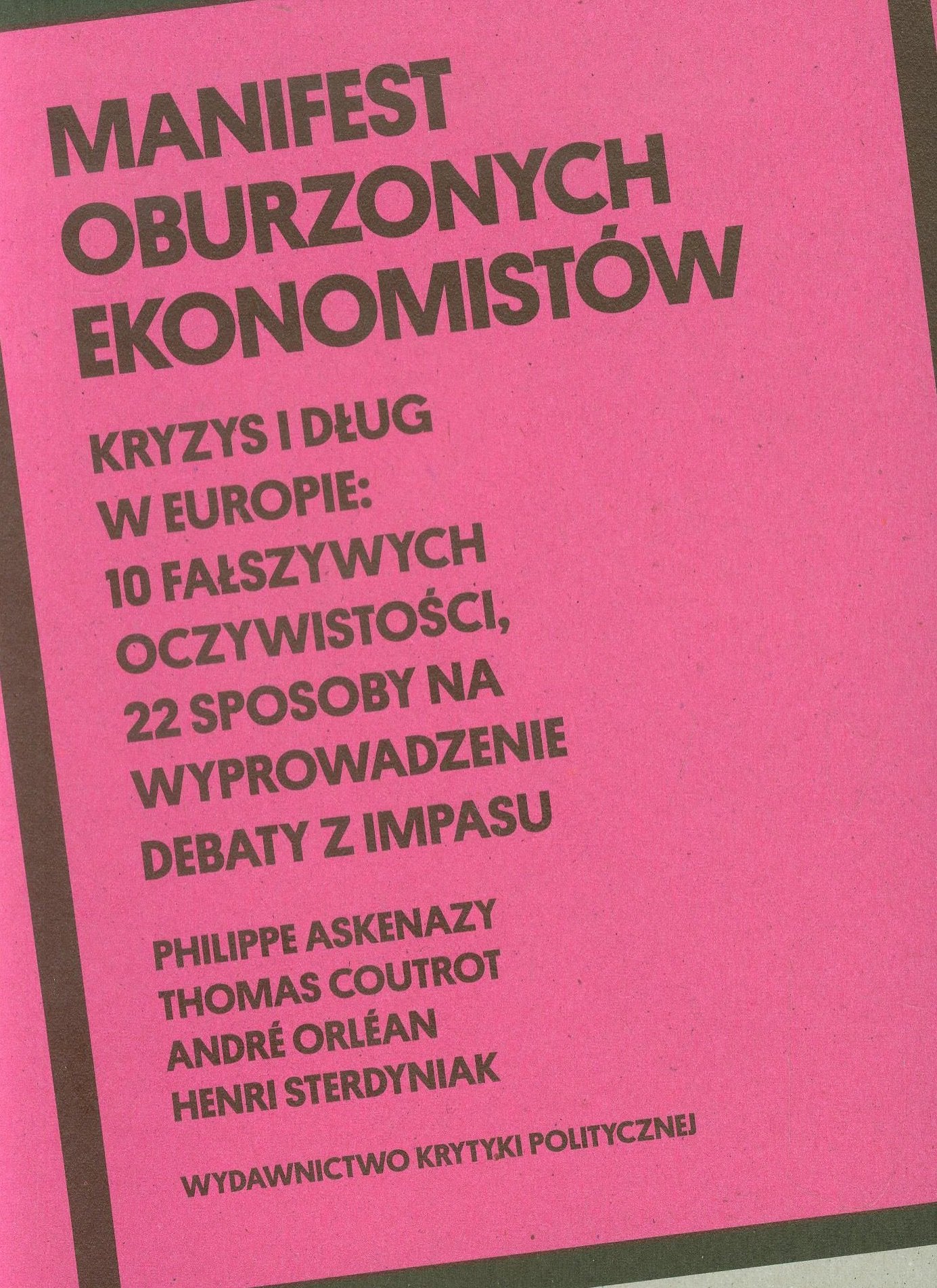 Product Image: Manifest oburzonych ekonomistów