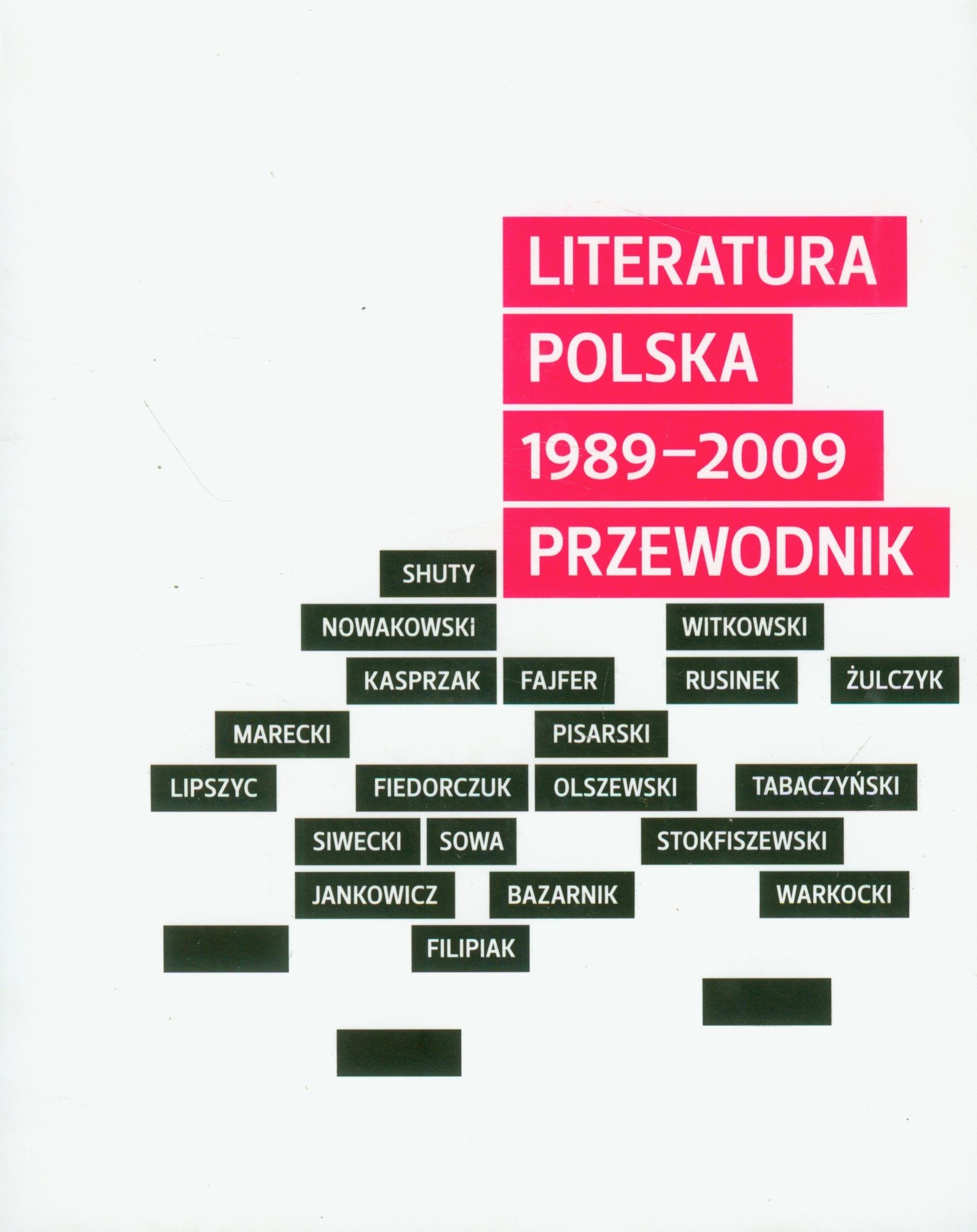 Literatura polska 1989-2009 przewodnik book