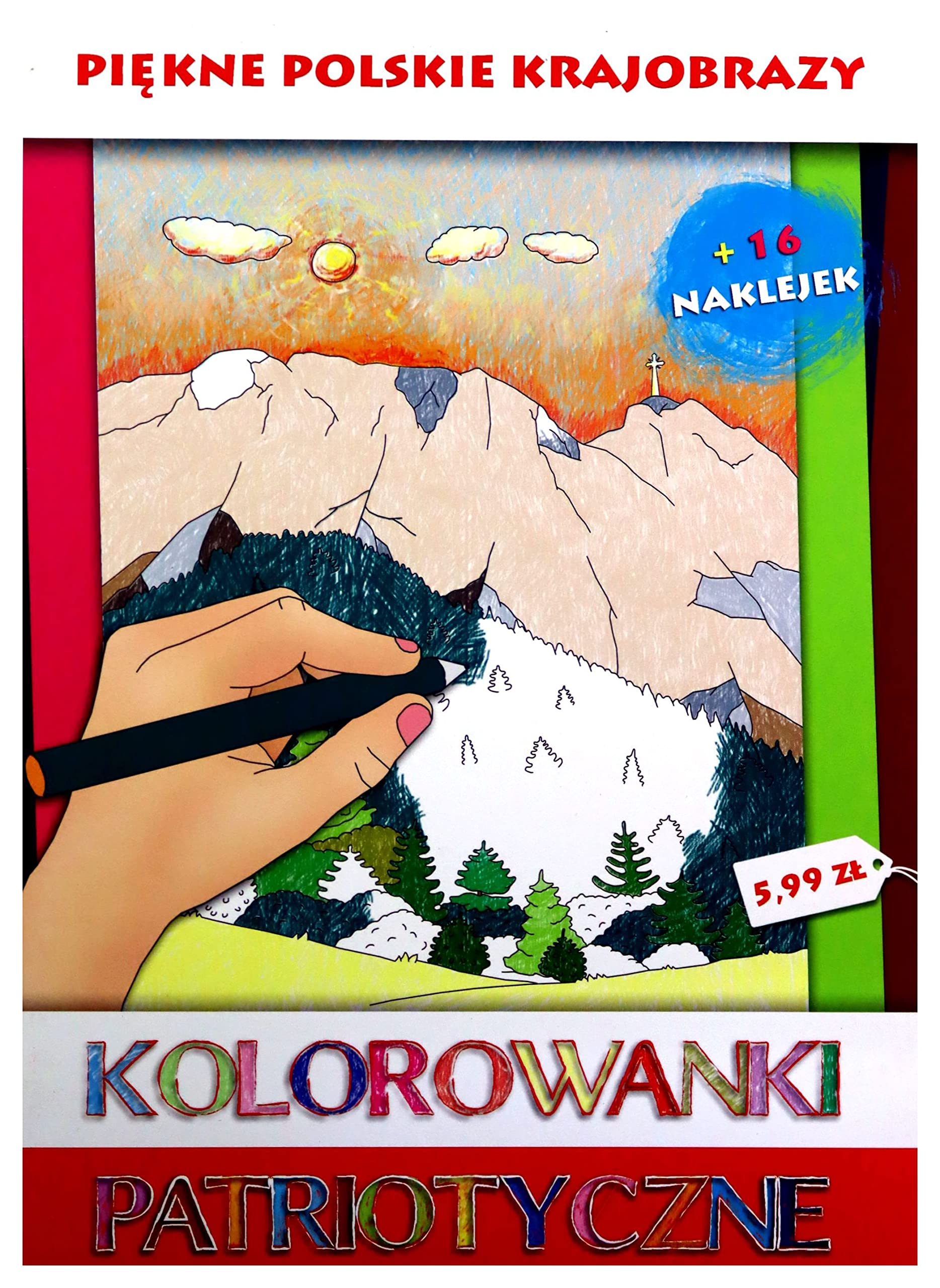 Kolorowanki patriotyczne Piękne polskie krajobrazy Books