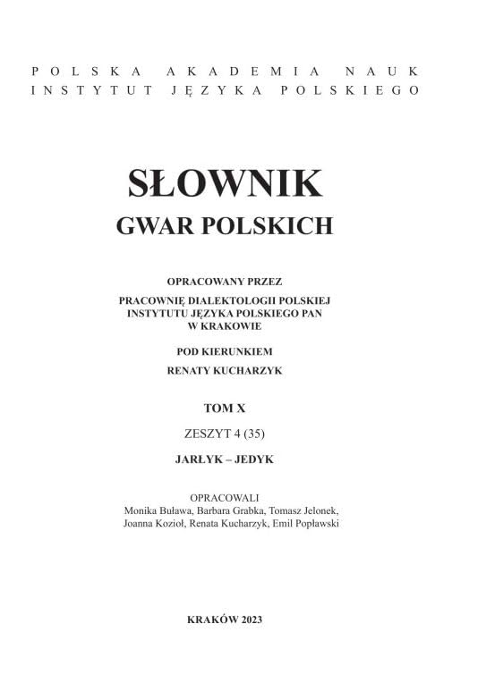 Slownik gwar polskich. (35) Books