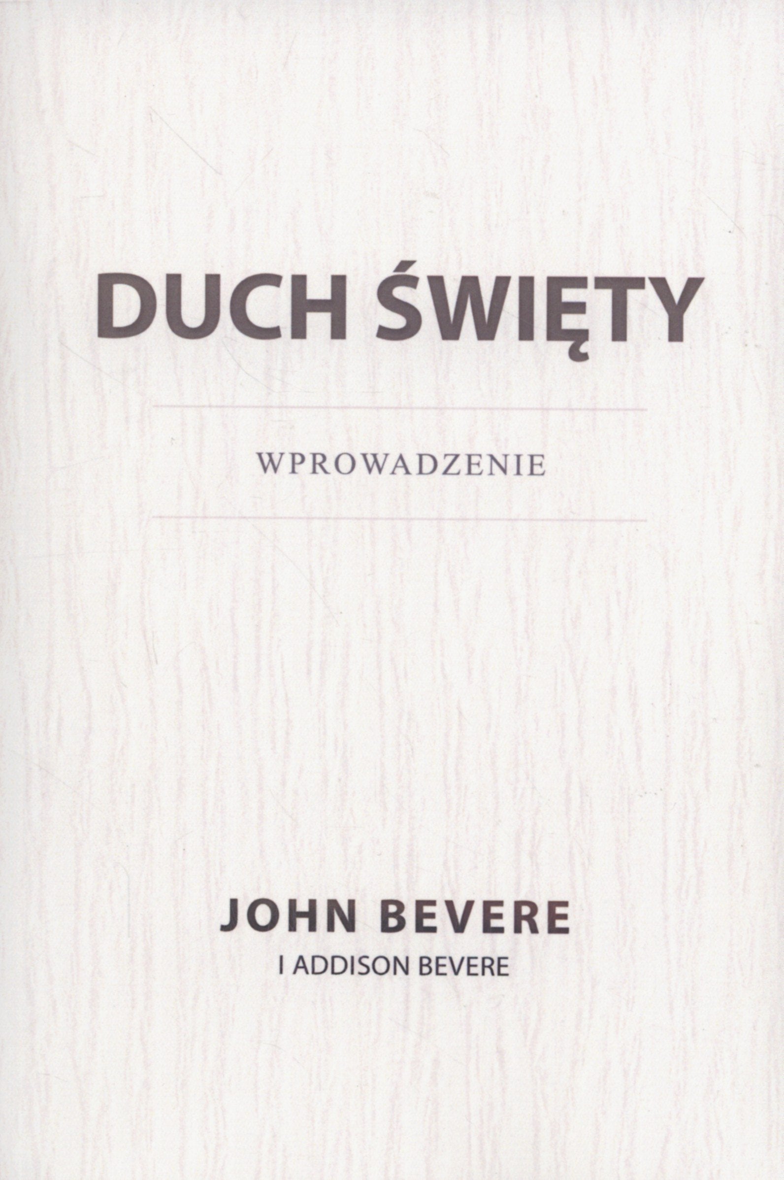 Duch swiety Wprowadzenie Social Sciences