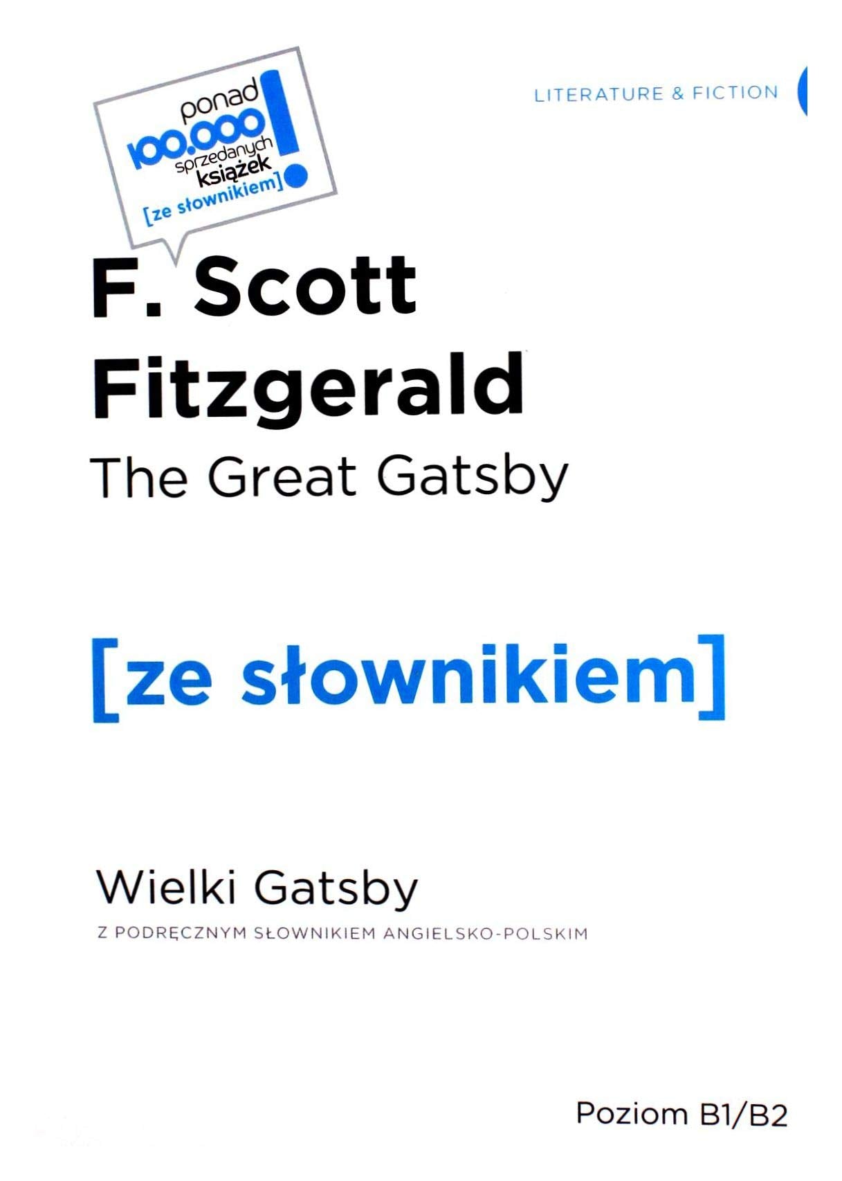 The Great Gatsby Wielki Gatsby z podrecznym slownikiem angielsko-polskim book