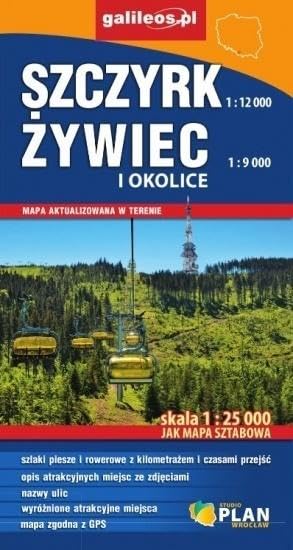 Mapa sztabowa - Szczyrk, Ĺťywiec i okolice 1:25 000 Books