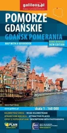 Mapa z przewodnikiem - Pomorze Gdańskie wersja niemiecka Books