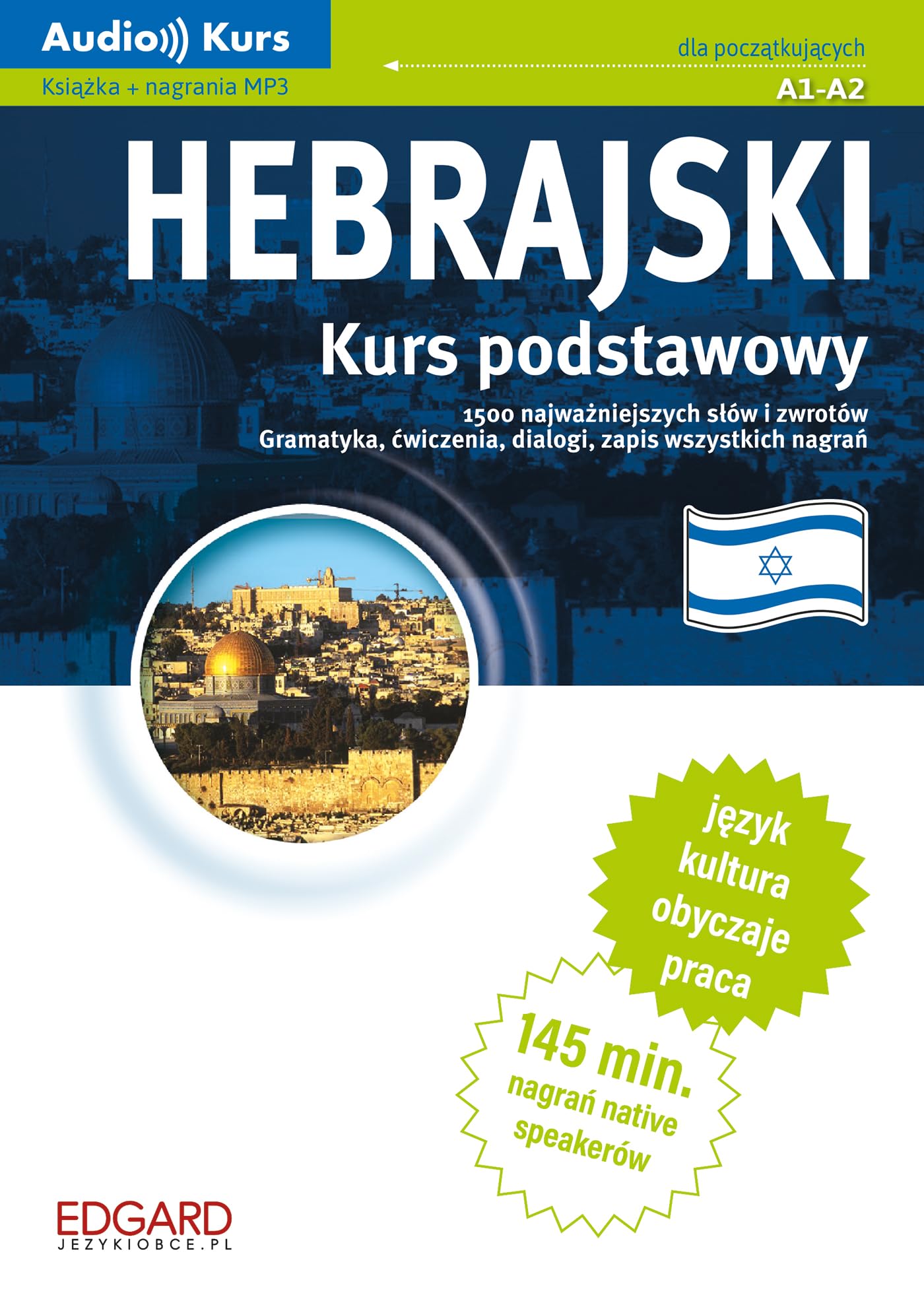 Hebrajski Kurs podstawowy: książka + nagrania MP3 Books