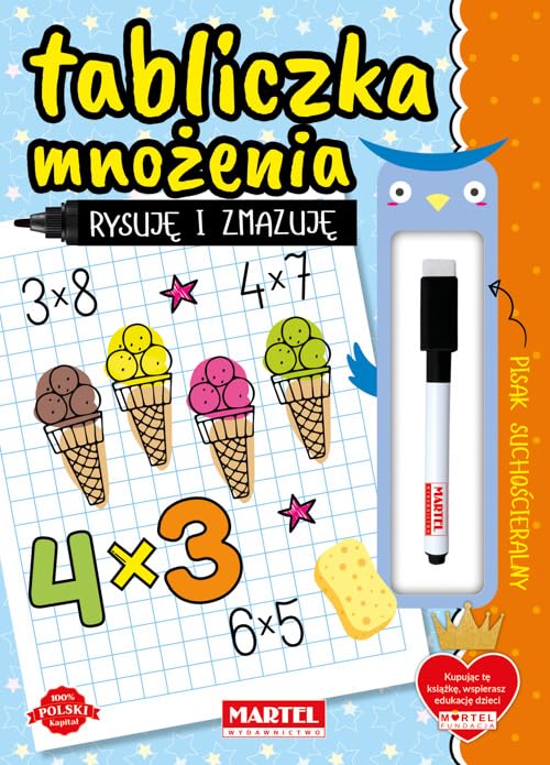 Rysuję i zmazuję. Tabliczka mnożenia z flamastrem Books