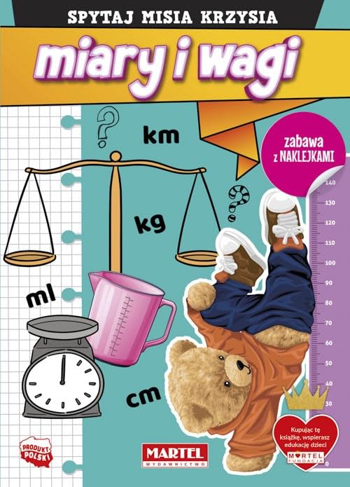 Spytaj Misia Krzysia Miary i wagi z naklejkami Books