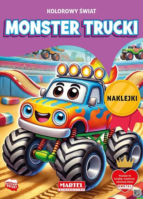 Kolorowanka Kolorowy świat. Monster Trucki z naklejkami Books