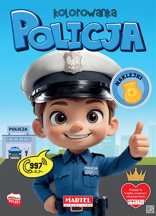 Kolorowanka Policja z naklejkami Books