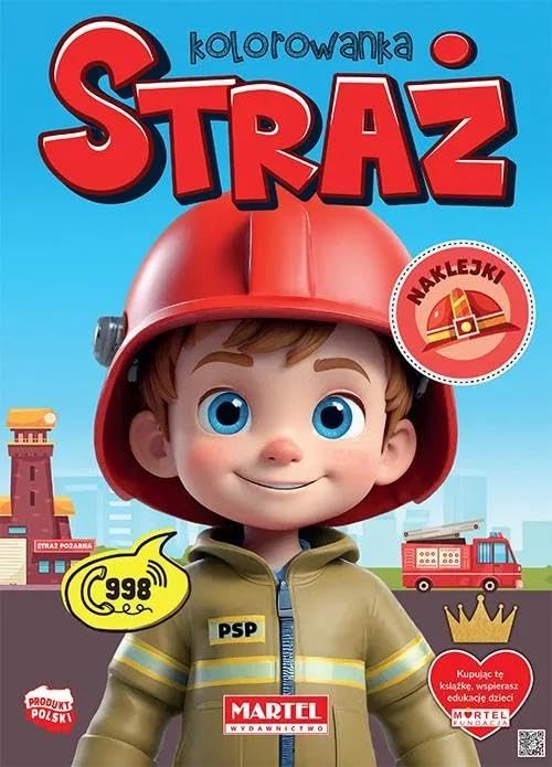 Kolorowanka Straż z naklejkami Books