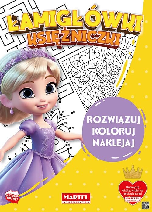 Łamigłówki księżniczki z naklejkami Books