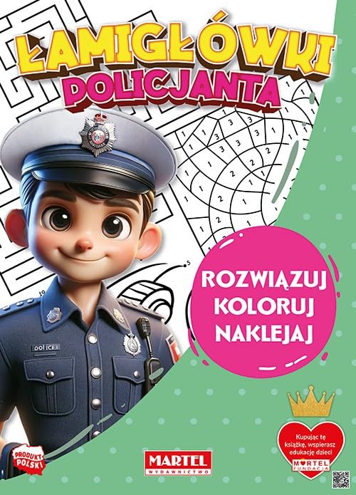 Łamigłówki policjanta z naklejkami Books
