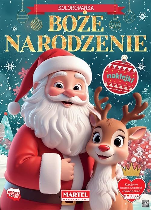 Kolorowanka Boże Narodzenie z naklejkami Books