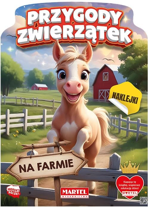 Przygody zwierzątek na farmie z naklejkami Books