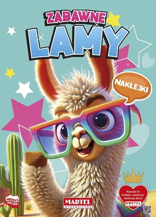 Zabawne lamy z naklejkami Books
