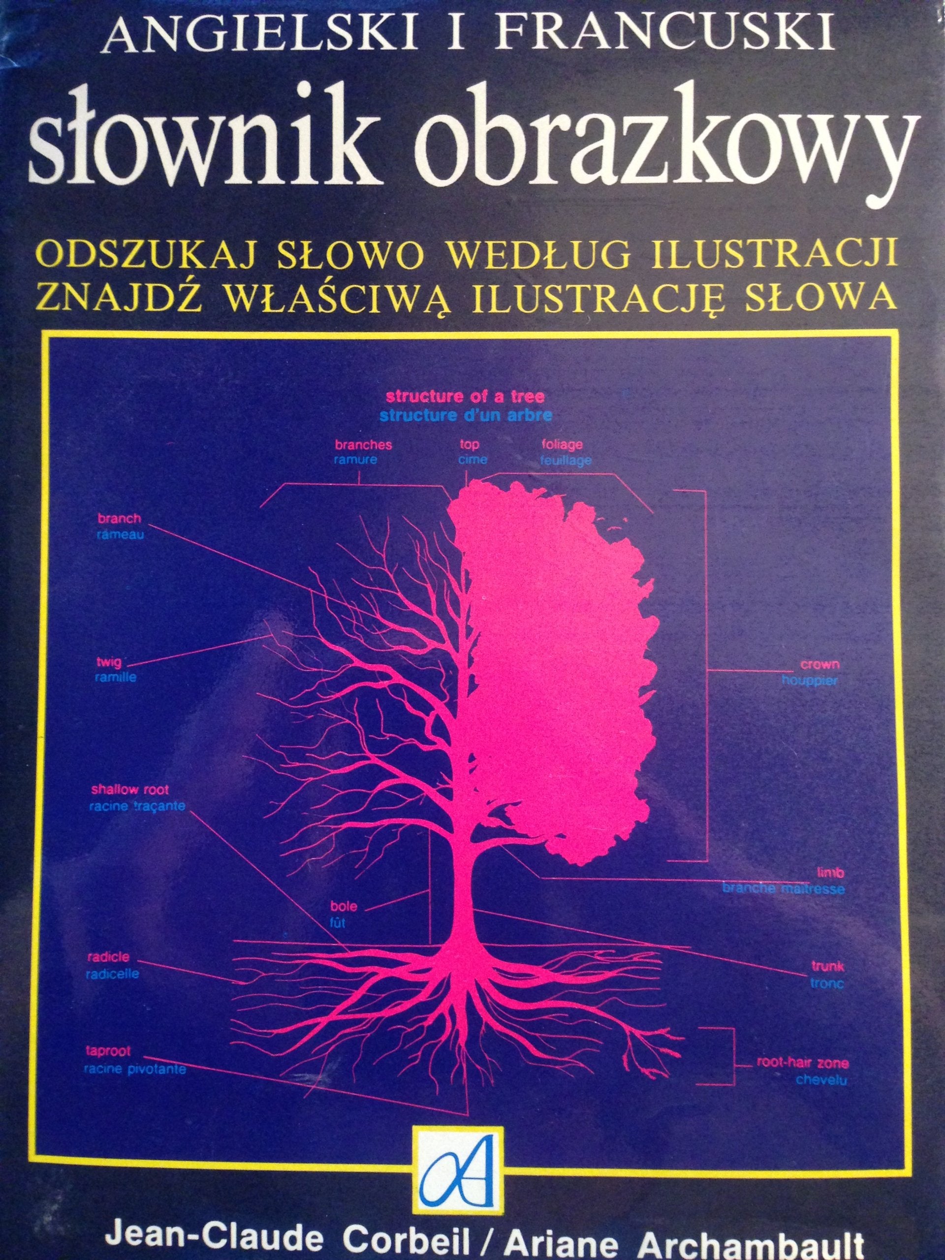 Angielski I Francuski Slownik obrazkowy. odszukaj slowo wedlug ilustracji znajdz wlasciwa ilustracje slowa book