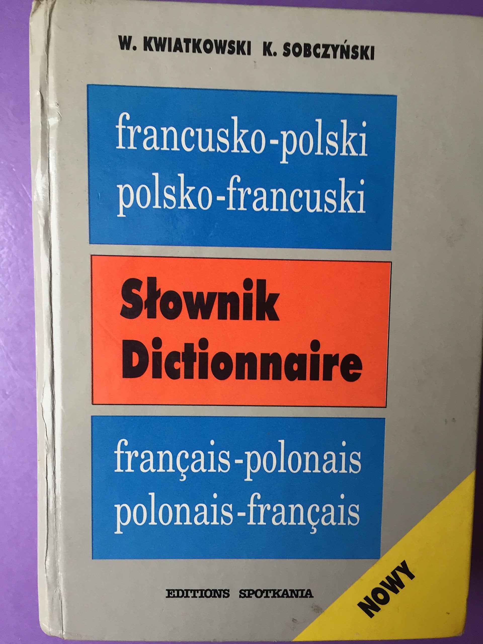 Nowy slownik francusko-polski polsko-francuski Books