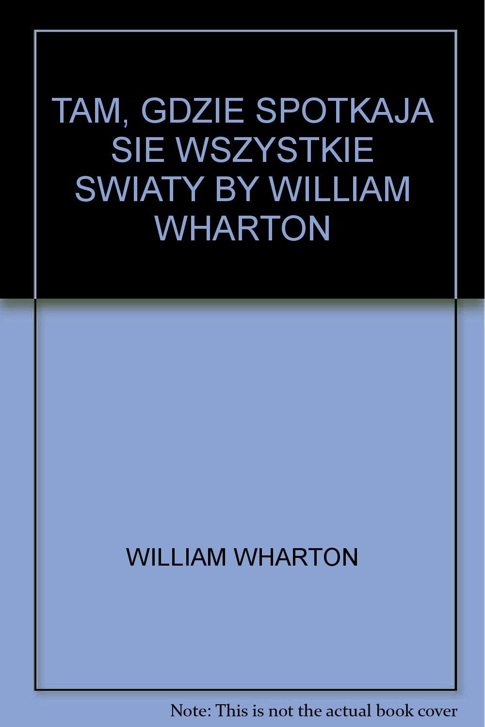 TAM, GDZIE SPOTKAJA SIE WSZYSTKIE SWIATY BY WILLIA book