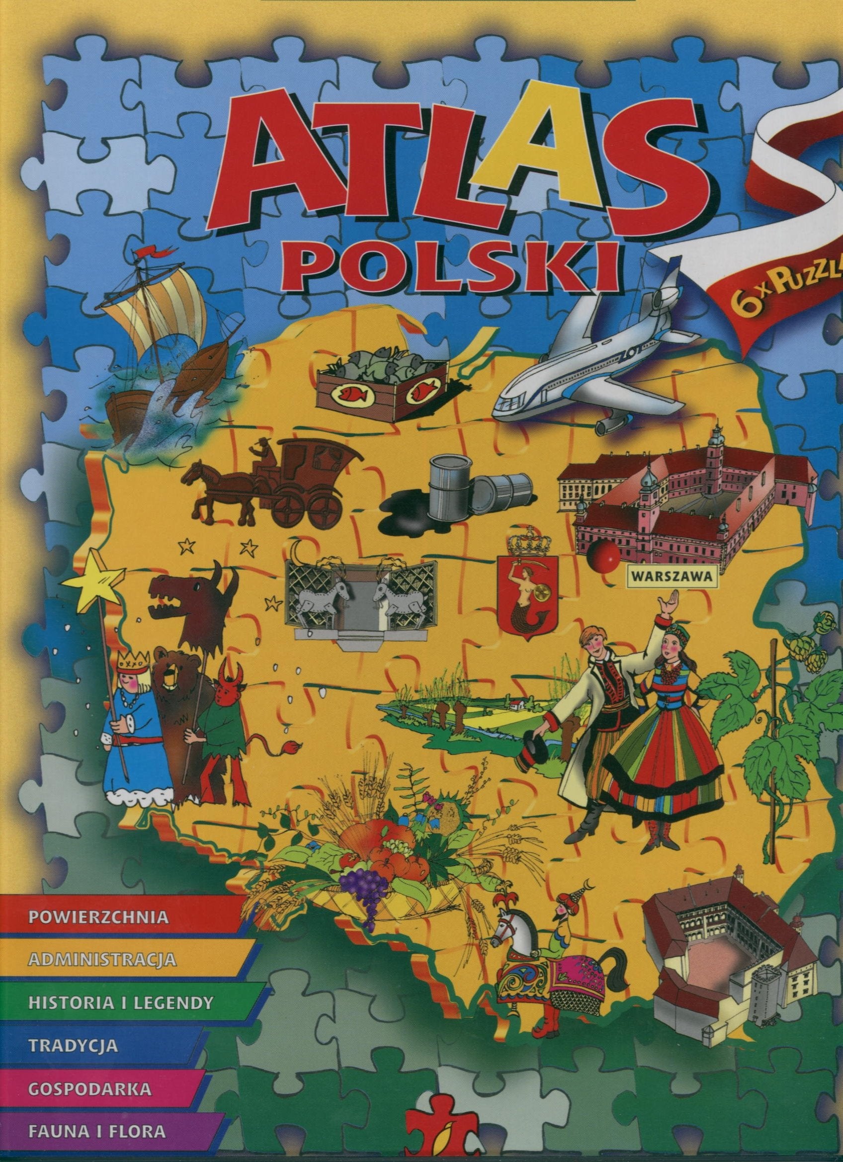 Ilustrowany Atlas Polski z puzzlami Books