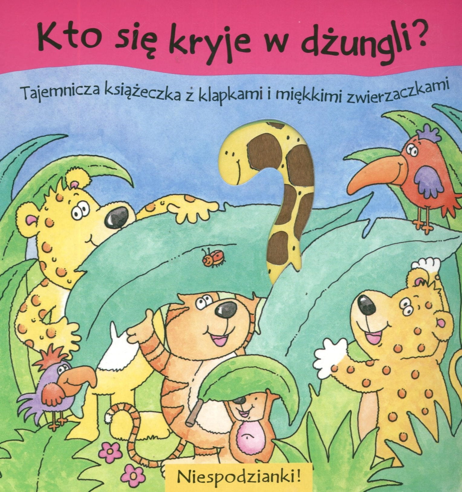 Kto się kryje w dżungli?: Tajemnicza książeczka z klepkami i miękkimi zwierzaczkami Books