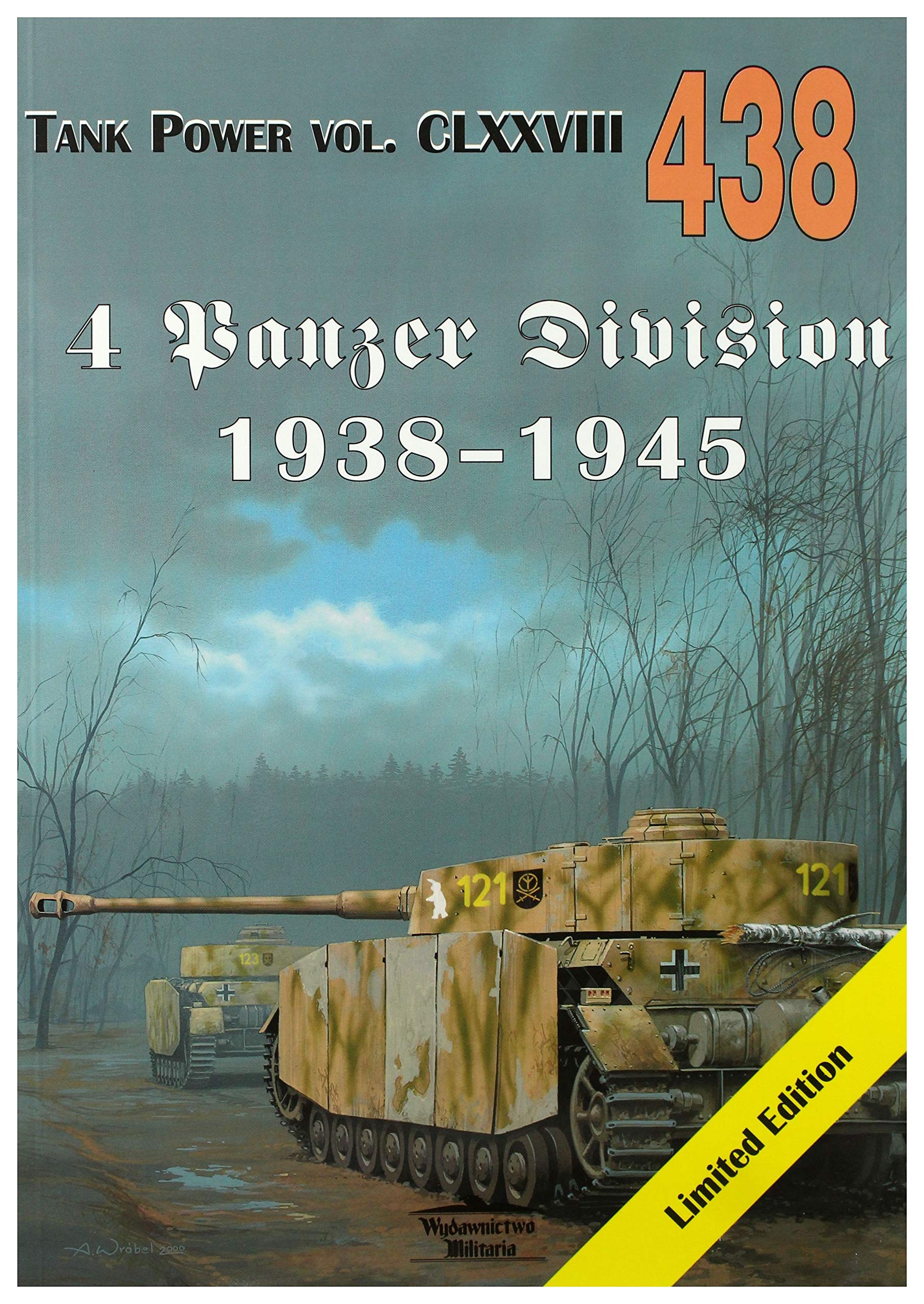 Militaria 438 4 Panzer Division 1938-1945 - Janusz Ledwoch Books