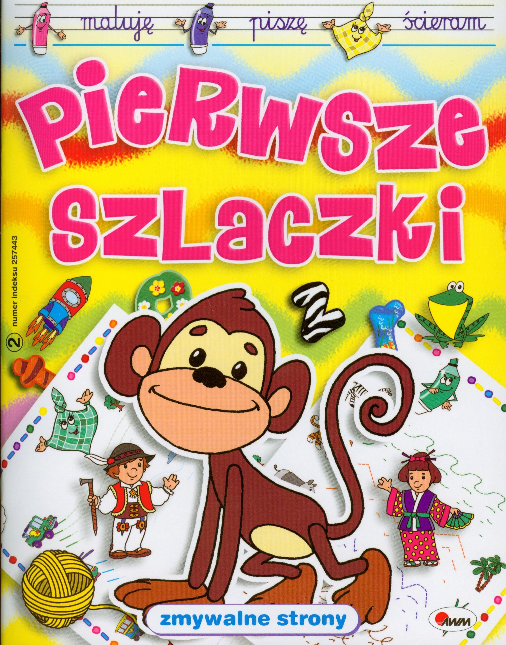 Pierwsze szlaczki: zmywalne strony Books