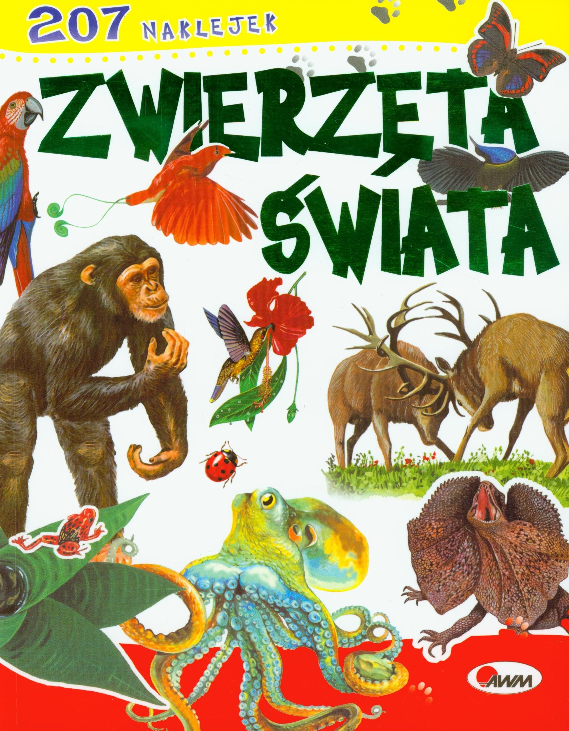 Zwierzęta świata: 207 naklejek Books