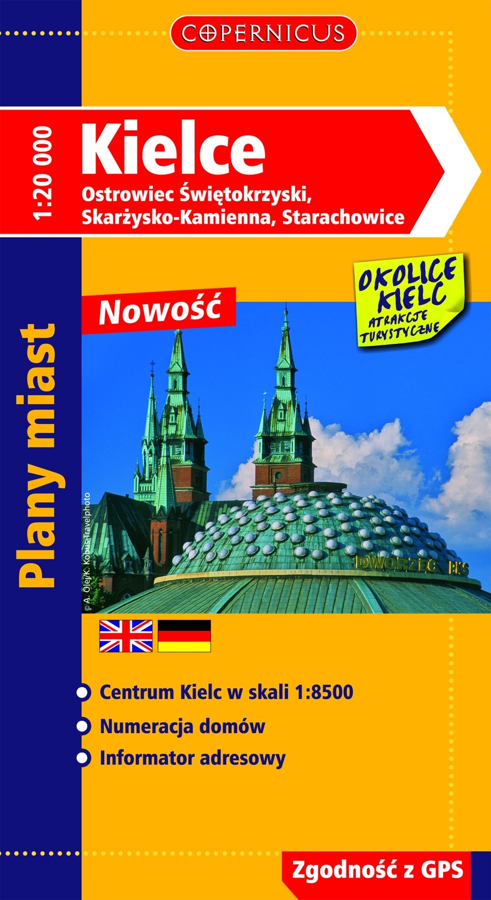Kielce Ostrowiec Świętokrzyski, Skarżysko-Kamienna, Starachowice: plany miast Maps & Plans